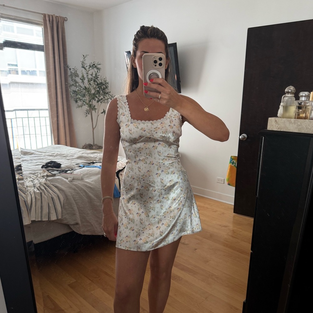 Princess Polly White Floral Mini Dress